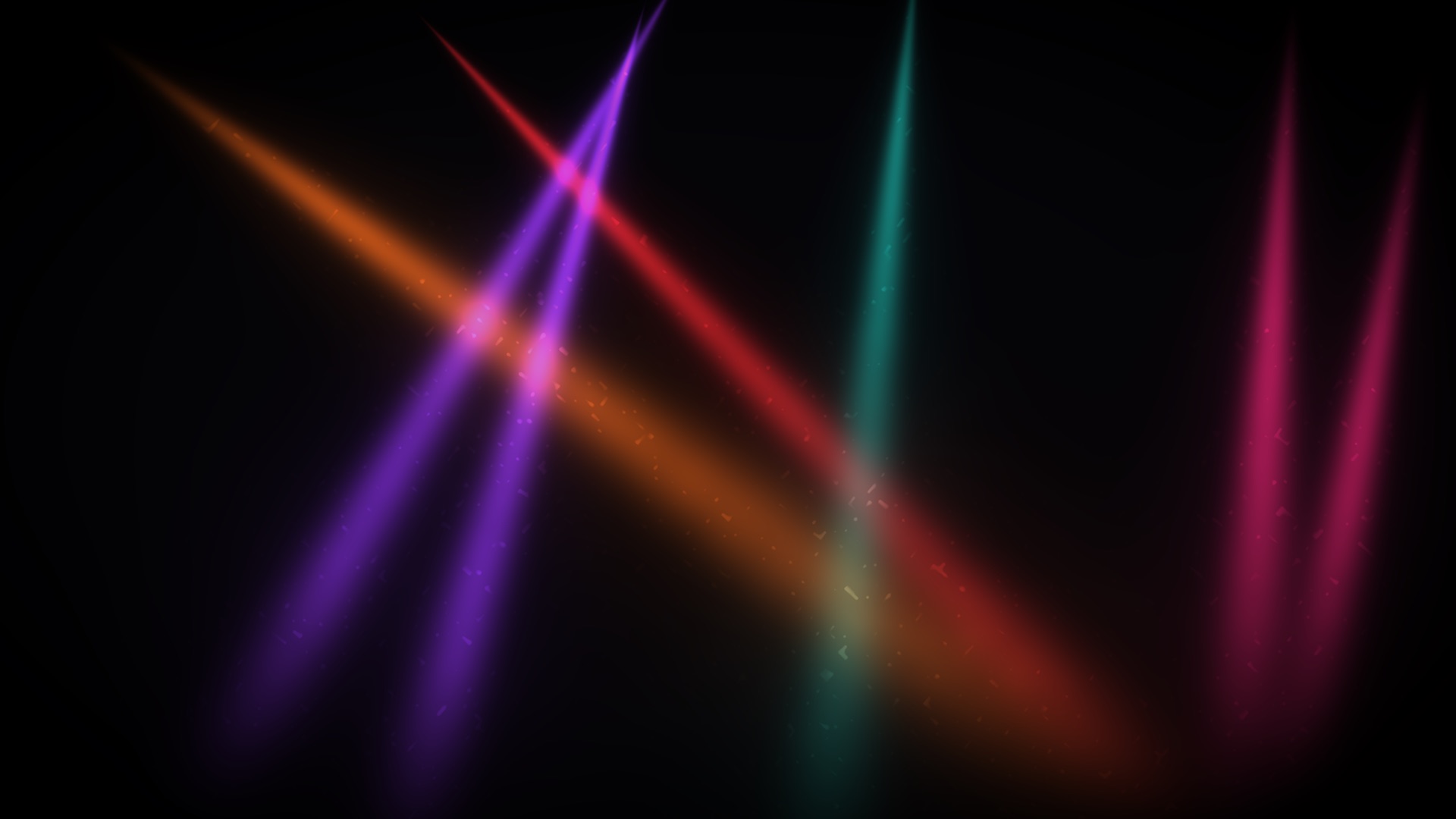 Same instant with bass punch: beams brighter and tighter